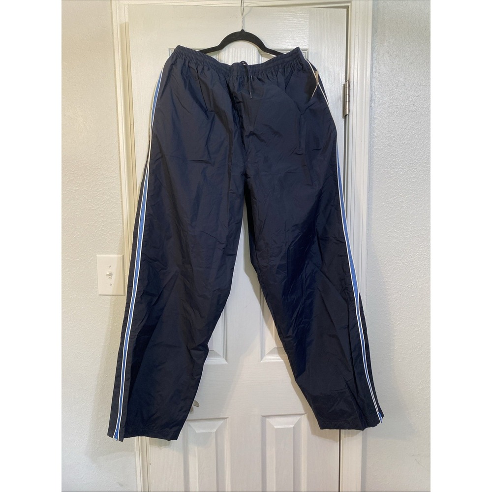 ENERGY ZONE BAGGY TRACK PANTS WITH ZIPPER ANKLE SIZE LARGE Y2K NWT
